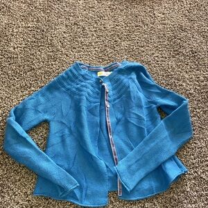 Mini Boden 9-10Y Girls Cardigan Sweater Blue